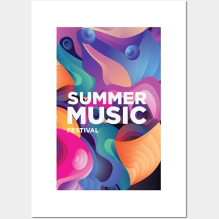 Summer Music Festival Posters and Art